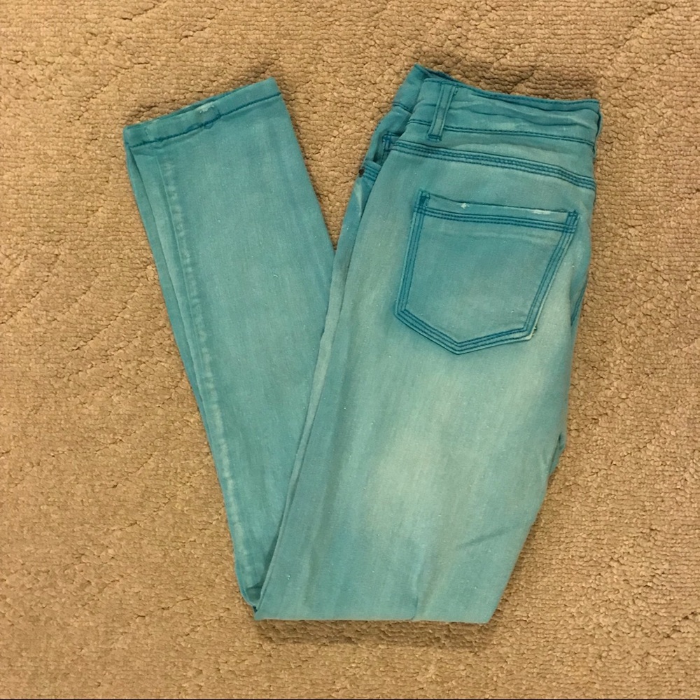 Teal Jeans
